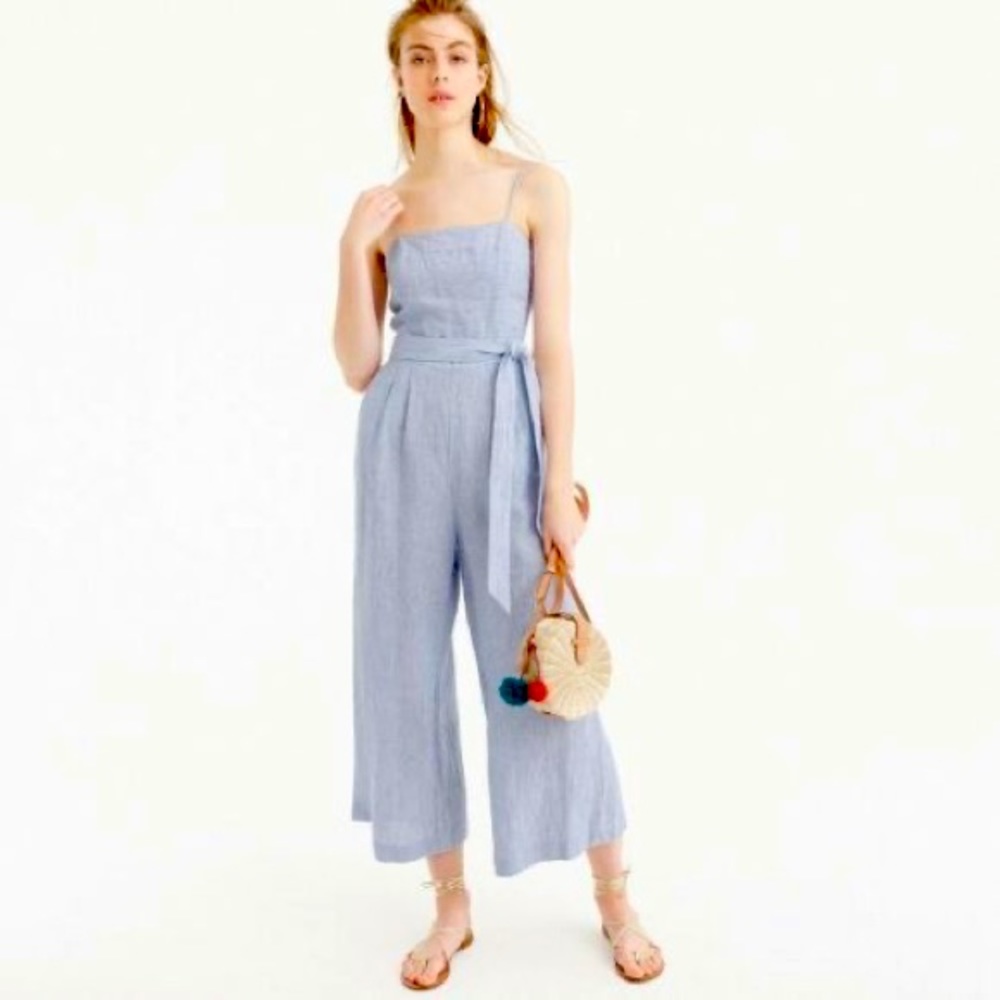 J. Crew Blue&White Stripe "Marseille" Jumpsuit